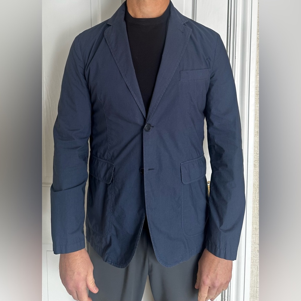 Aspesi Navy Cotton Blazer size medium
